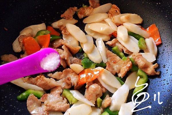 山药炒肉片的做法图解13