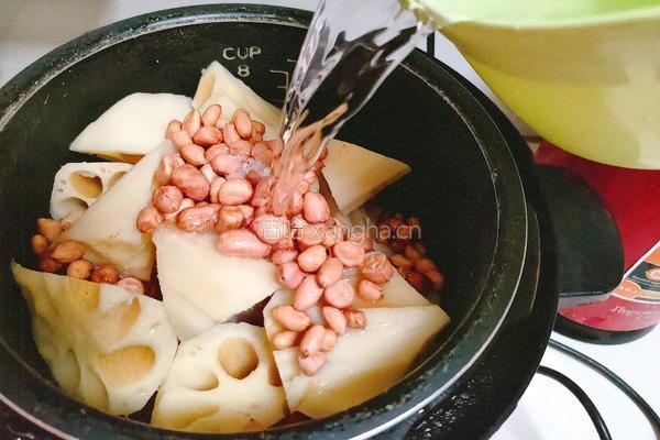 莲藕排骨花生汤的做法图解6