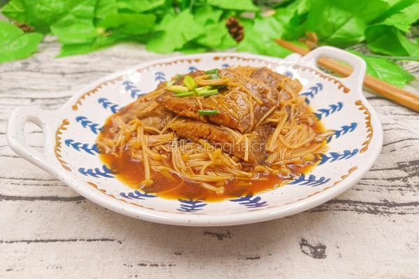 金针菇炖热腾 的做法图解10