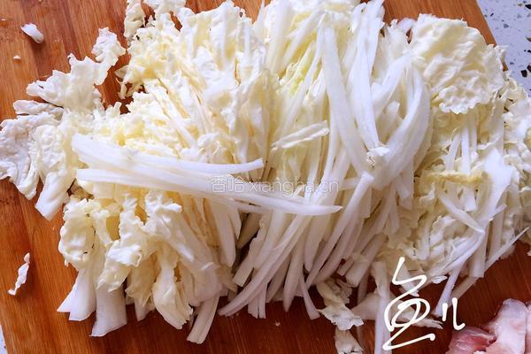 大白菜炖粉条的做法图解3