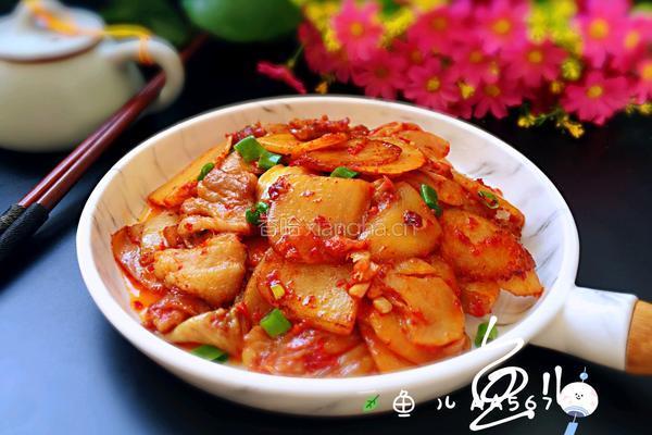 辣白菜土豆片的做法图解12