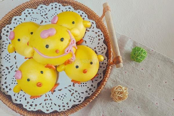 小鸡奶黄包的做法图解9