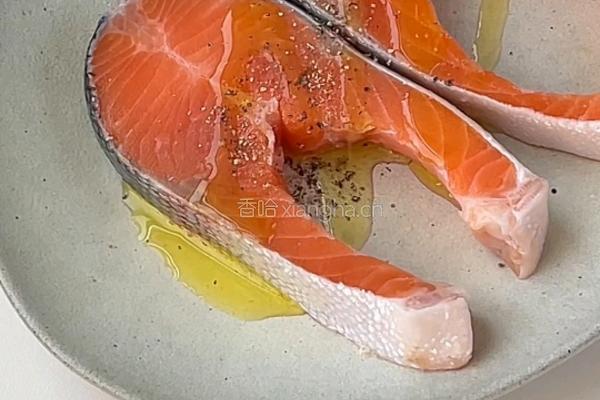 黑松露法式三文鱼的做法图解2