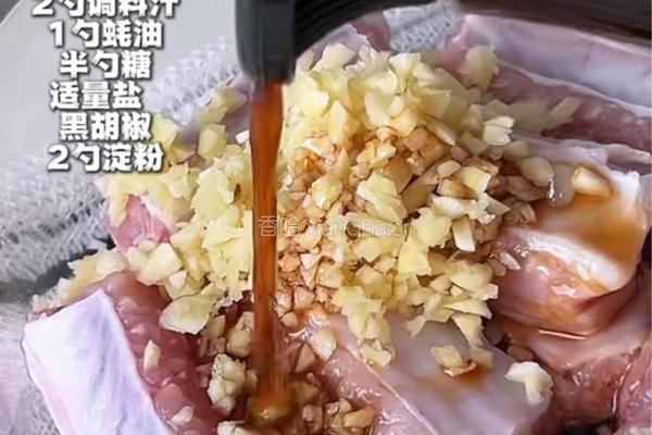 蒜香烤排骨的做法图解4
