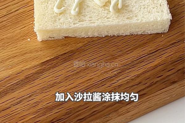 玉米火腿芝士三明治的做法图解2