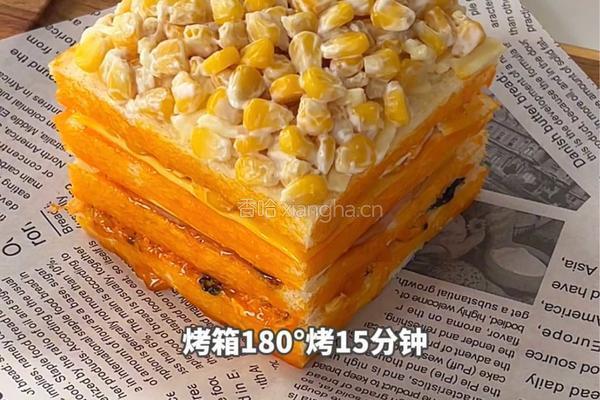 玉米火腿芝士三明治的做法图解8