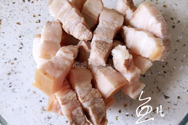 五花肉焖饭的做法图解5
