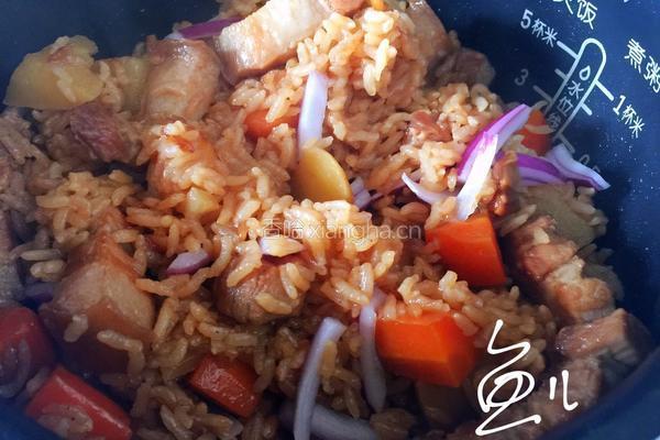 五花肉焖饭的做法图解16