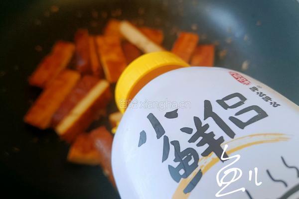孜然煎豆干的做法图解5