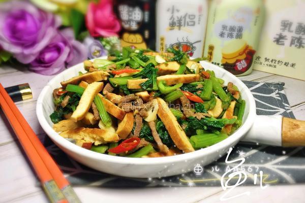 芹菜炒香干的做法图解11