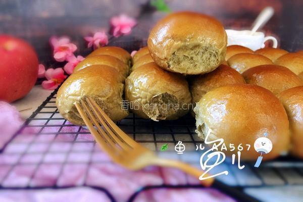 抹茶牛奶小面包的做法图解11