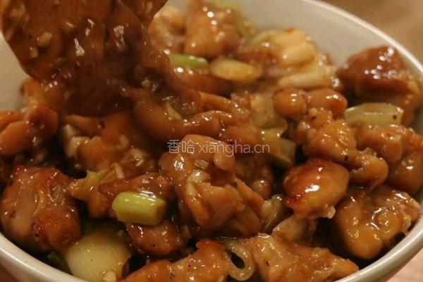 葱烧鸡腿肉盖饭的做法图解7