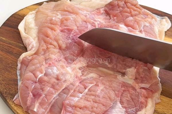 蜜汁鸡肉卷的做法图解2