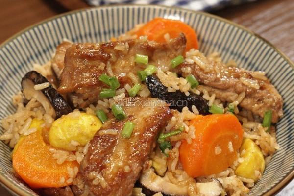 板栗排骨焖饭
