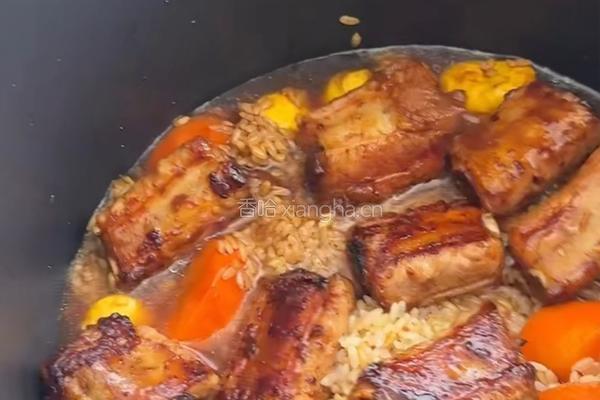 板栗排骨焖饭的做法图解7