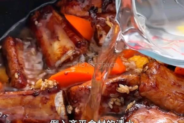 板栗排骨闷饭的做法图解7