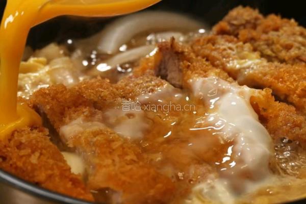 滑蛋猪排饭的做法图解8