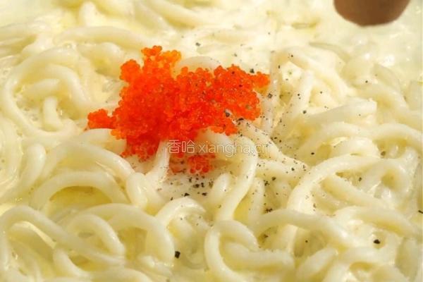 黑松露奶油乌冬面的做法图解5