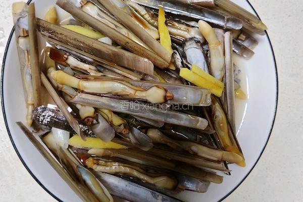 清蒸竹蛏的做法图解3