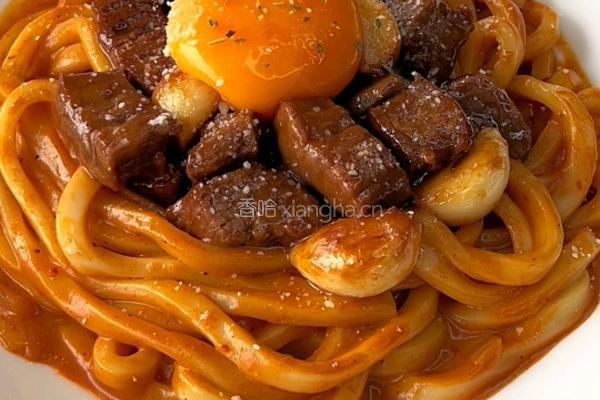 咖喱牛肉乌冬面的做法图解8