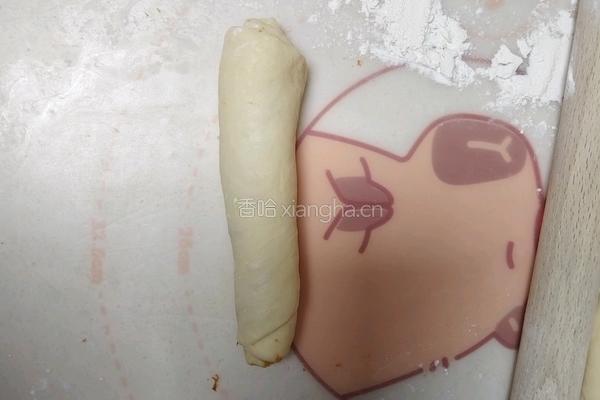 芝士培根肉松卷的做法图解11