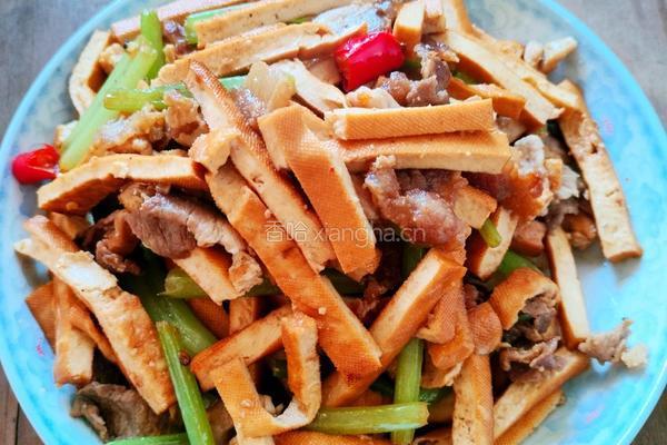 香干炒肉的做法图解9
