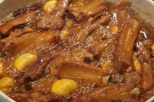 板栗炖排骨的做法图解5