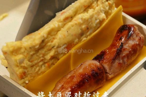 黑松露士豆泥香肠厚蛋烧的做法图解6