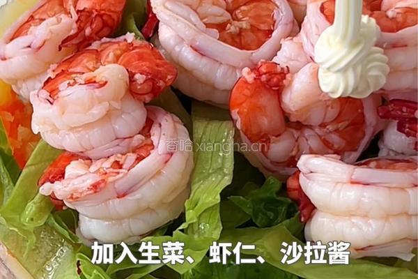 黑松露土豆泥鲜虾沙拉的做法图解7
