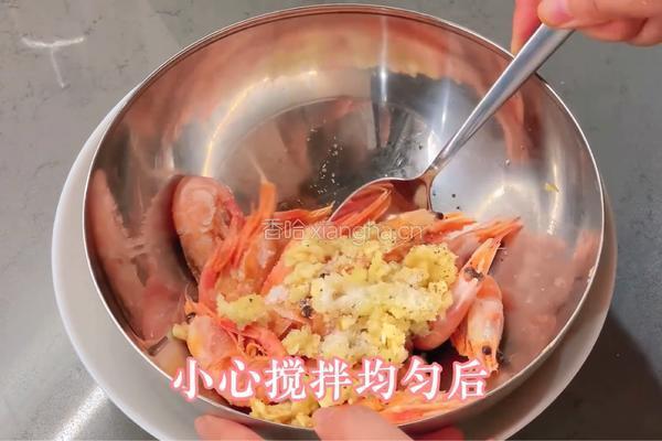 蒜蓉土豆玉米烤加拿大北极虾的做法图解5