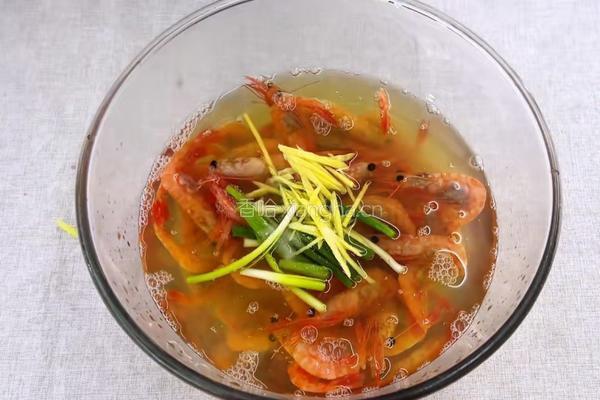 松露茶香加拿大北极虾生虾的做法图解5