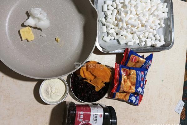 芒果 雪花酥的做法图解2