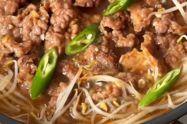 豆芽焖牛肉的做法图解7