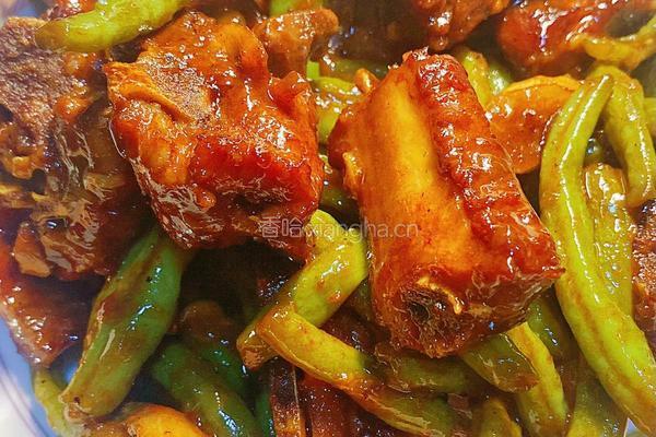 排骨炖豆角的做法图解4