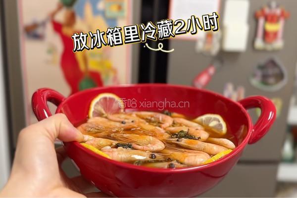 茶香酒酿加拿大北极虾的做法图解8