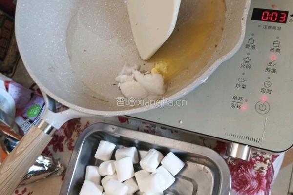 无糖 布朗尼可可 雪花酥的做法图解2