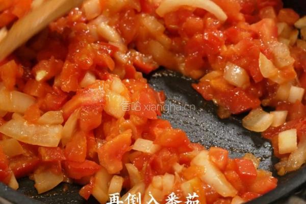 番茄芝士肥牛烩饭的做法图解1