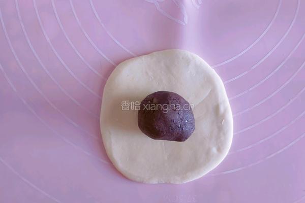 爱心抱抱熊豆沙包的做法图解3