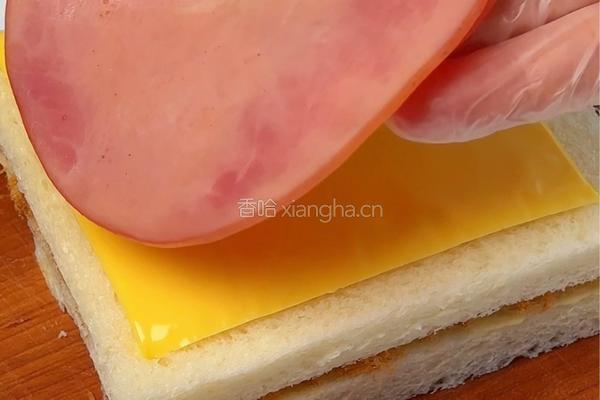 玉米火腿芝士三明治的做法图解4