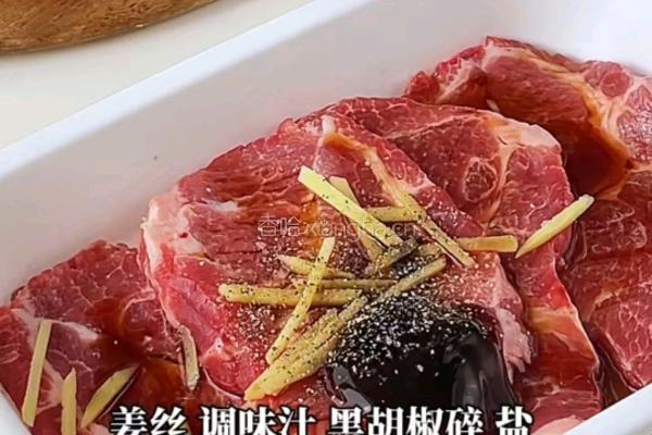 葱蒜猪排的做法图解2