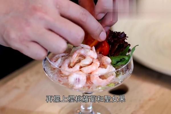 柚子加拿大北极虾配青柠苏打的做法图解6