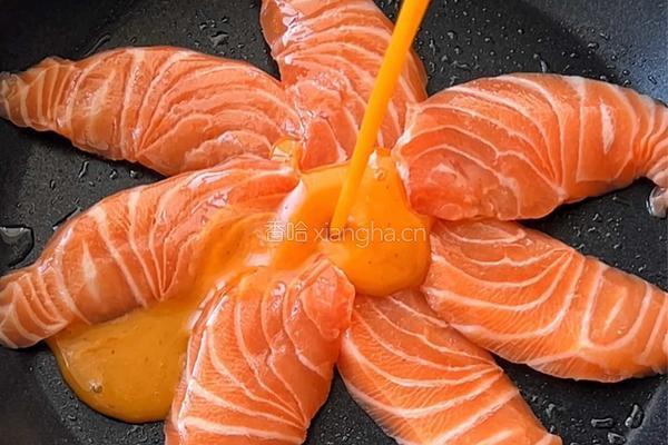 芝士三文鱼饼