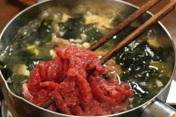 海带牛肉豆腐汤的做法图解7