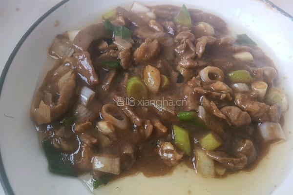 爆葱五花炒肉的做法图解5