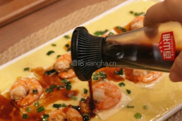 豆腐虾仁蒸蛋的做法图解7