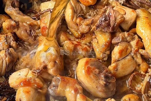 菌菇麻油鸡饭的做法图解7