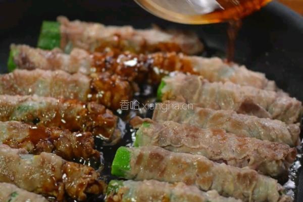 黑松露秋葵肥牛卷的做法图解4