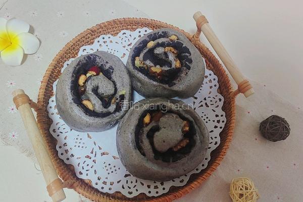 黑芝麻红枣养生馒头的做法图解9