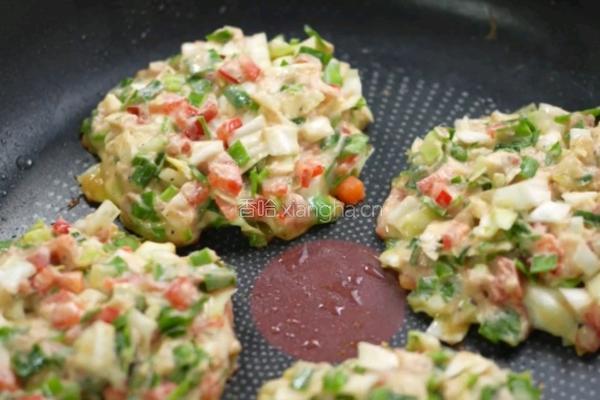 金枪鱼松露煎饼的做法图解7