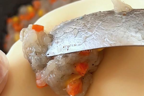 虾滑蒸饺的做法图解4